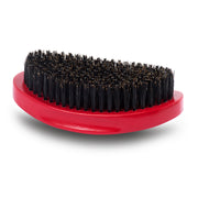 Roman-T Hard 360 Wave Brush with Contoured Wood Base - Red