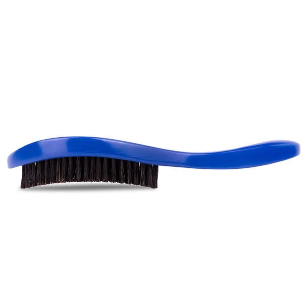 Roman-T Medium 360 Wave Brush with Handle - Blue